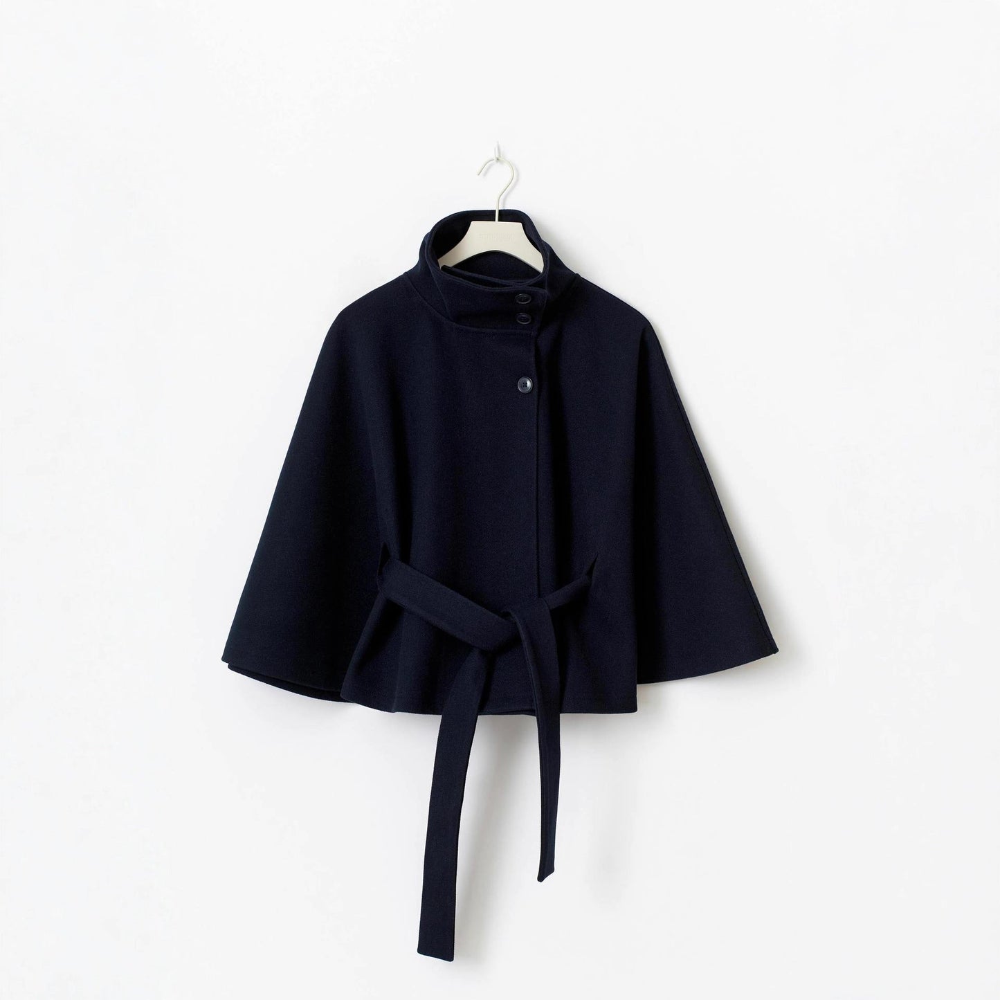 Women's Relaxed Fit Cape Jacket with Tie Belt NOVAE