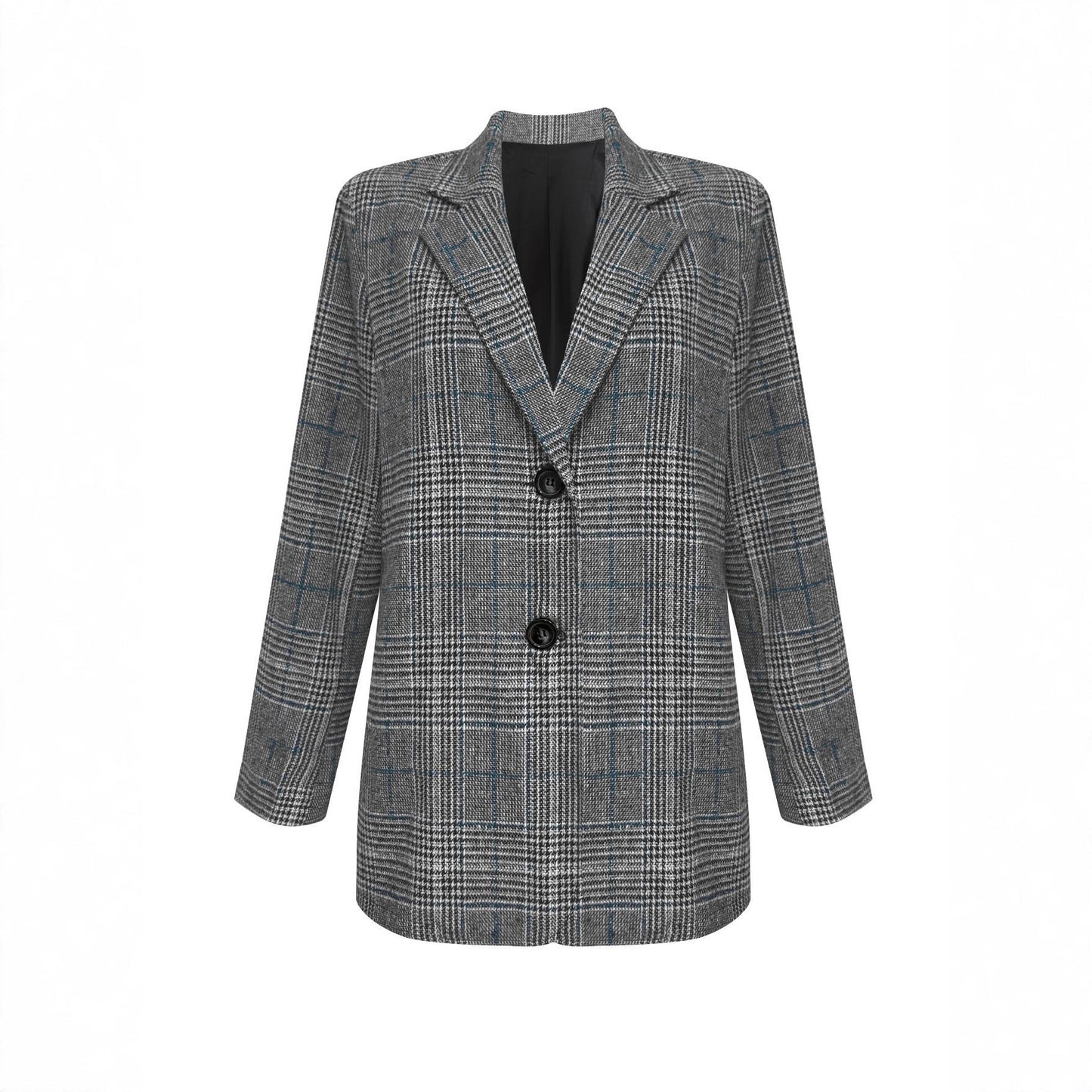 Women's checked blazer with a classic cut and elegant details NOVAE