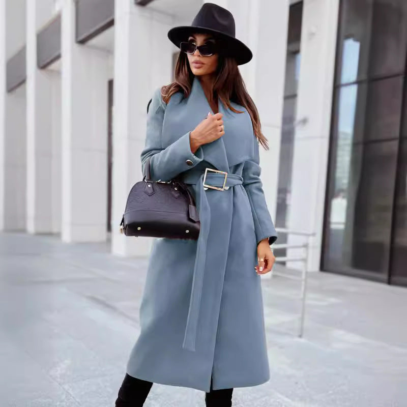 Women's elegant trench coat with belt and high-quality workmanship NOVAE