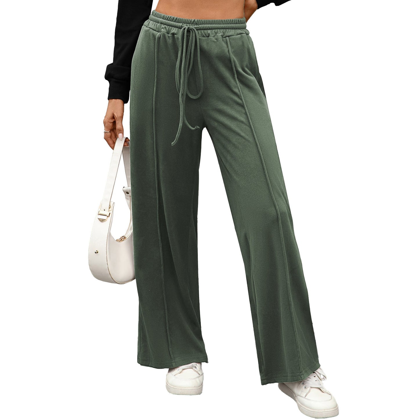 Women's casual harem pants made of high-quality material with elastic waistband NOVAE
