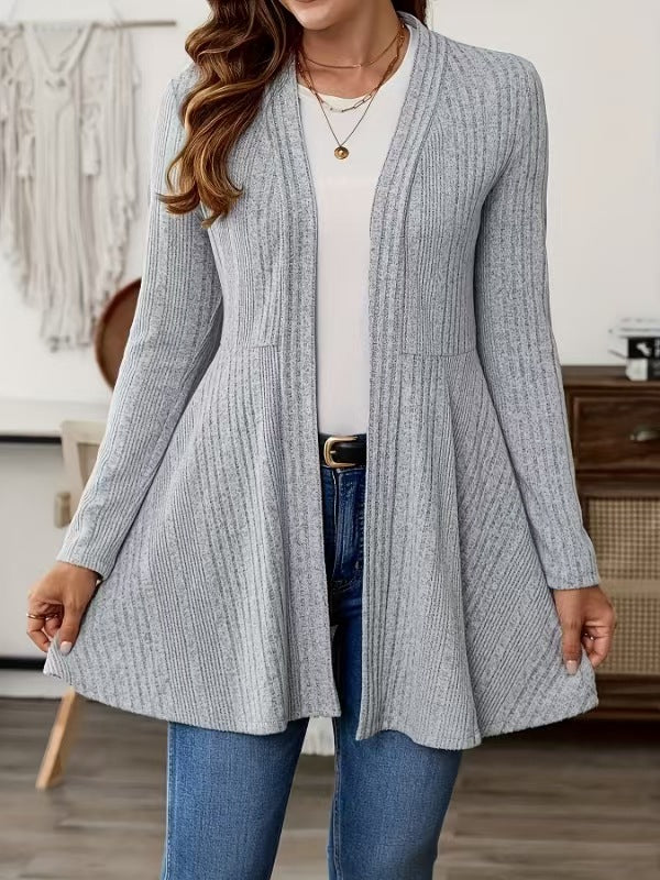 Women's Long Cardigan with Swing Hem NOVAE