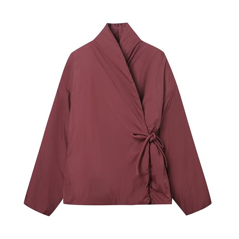 Women's casual wrap jacket with elegant waistline and high-quality workmanship NOVAE