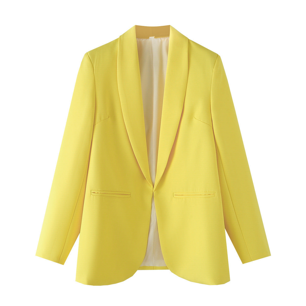 Women's elegant blazer with a modern cut and practical pockets NOVAE