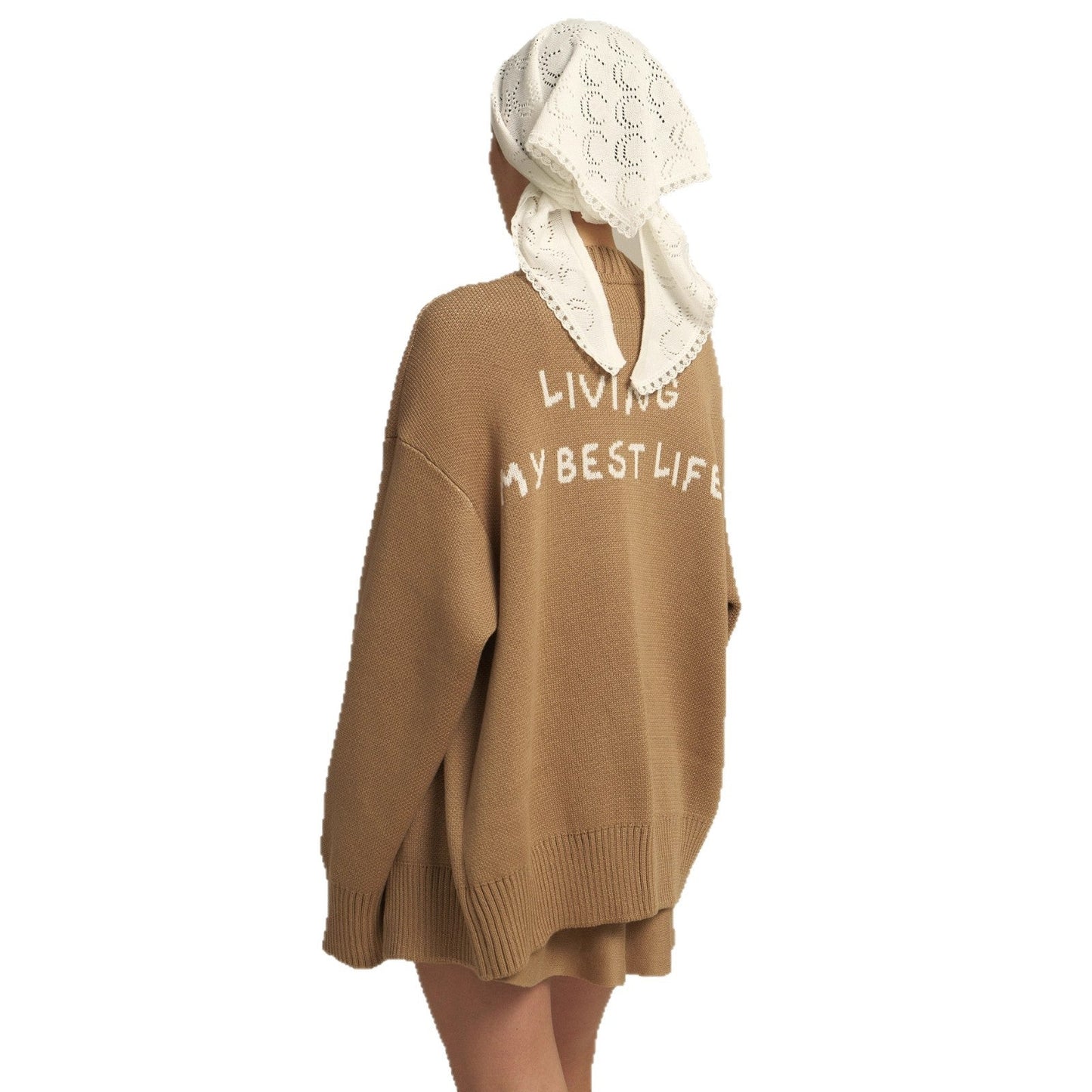 Women's comfortable oversized sweater and casual palazzo pants set NOVAE