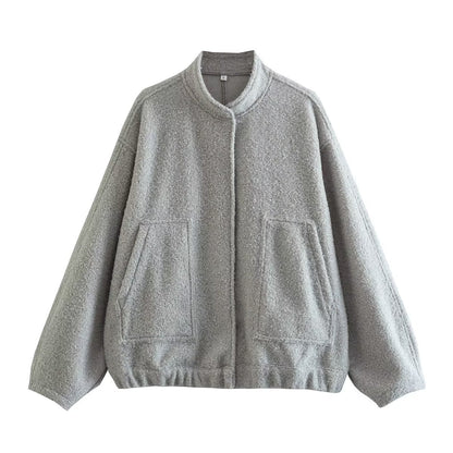 Women's casual oversized jacket made of high-quality fabric NOVAE