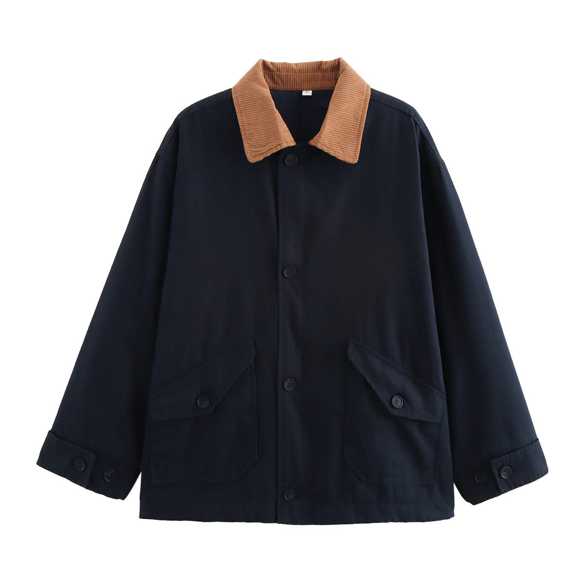 Women's relaxed utility jacket with ribbed collar and practical pockets NOVAE