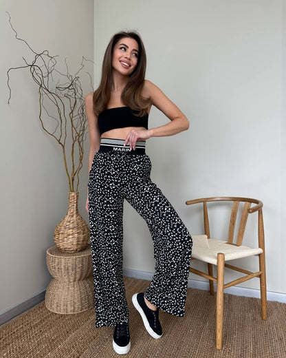 Women's fashionable leopard print lounge trousers NOVAE