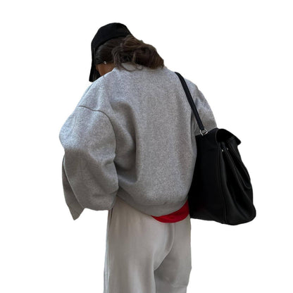 Women's casual varsity jacket with a comfortable fit and functional details NOVAE