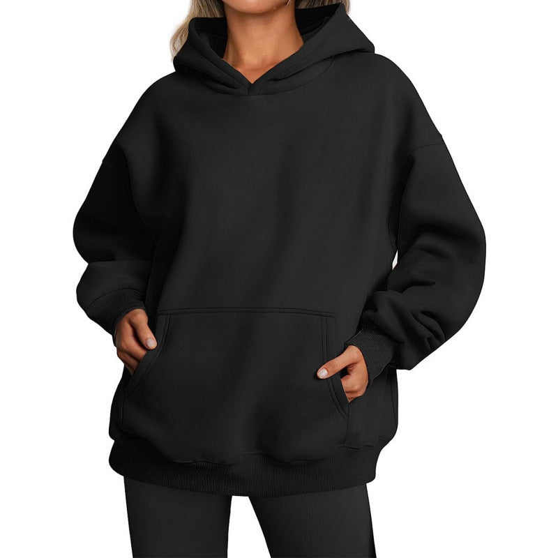 Women's hoodie with integrated pocket design and soft inner lining NOVAE