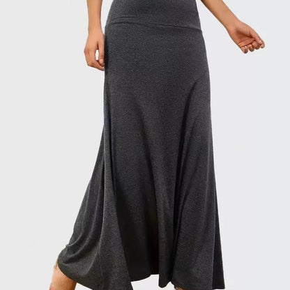 Women's maxi skirt made of soft stretch material with a high waistband NOVAE
