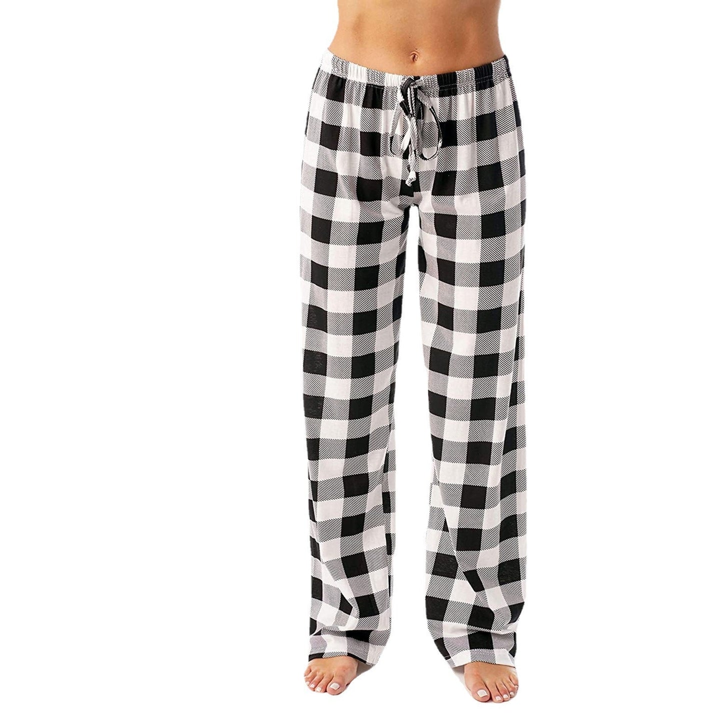 Women's leisure trousers in a checked cut NOVAE