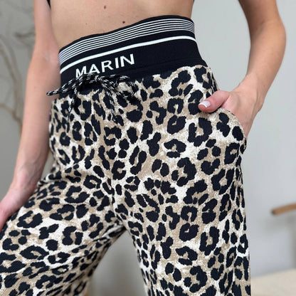 Women's fashionable leopard print lounge trousers NOVAE