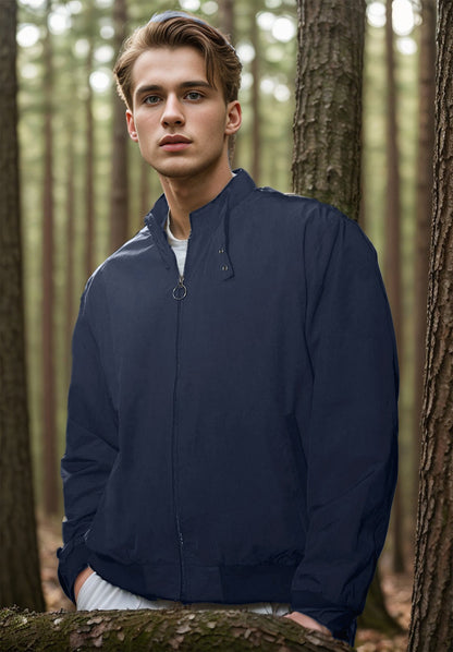 Men's lightweight and functional transitional jacket with high-closing collar NOVAE