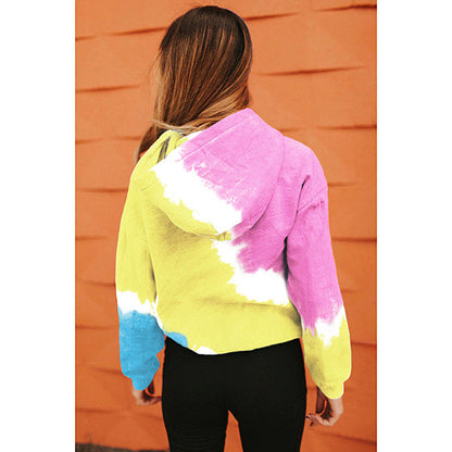 Women's casual hoodie in a striking batik design NOVAE