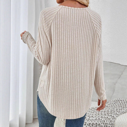 Women's Long-Sleeved Striped Shirt NOVAE