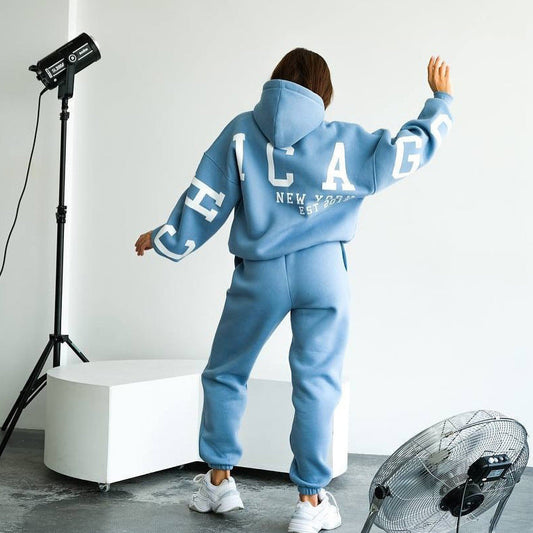 Women's casual oversized hoodie with sporty details NOVAE