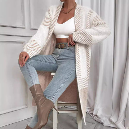 Women's cardigan with geometric pattern NOVAE