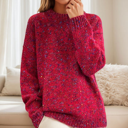 Women's cozy knit sweater with sparkling accents and a relaxed fit NOVAE