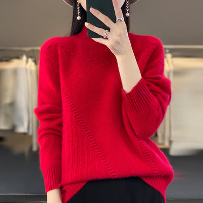 Women's elegant and comfortable knit sweater with a unique design NOVAE