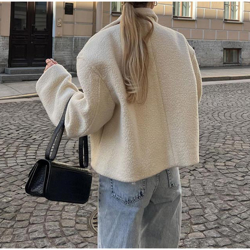 Women's cozy jacket in a stylish oversized design NOVAE