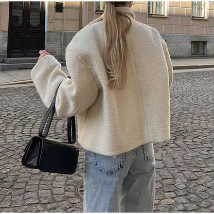 Women's cozy jacket in a stylish oversized design NOVAE