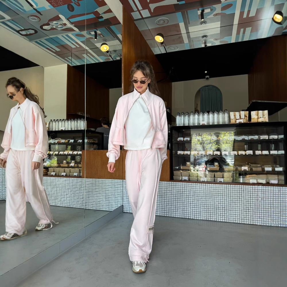 Women's casual cropped hoodie with pockets NOVAE