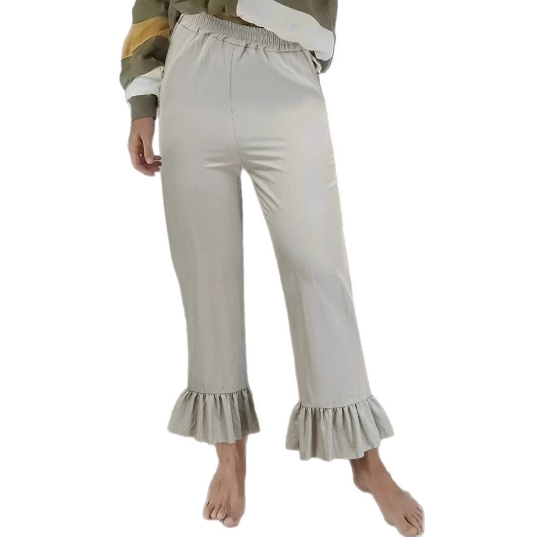 Women's Fluffy Culottes with Ruffled Hem NOVAE