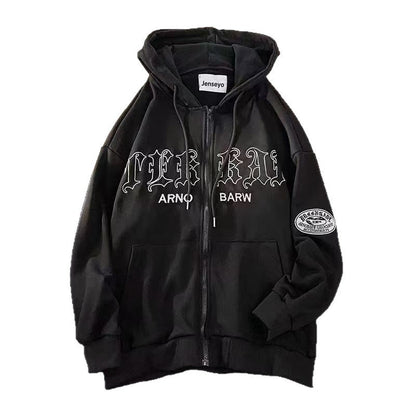 Women's hoodie with fashionable lettering and practical pockets NOVAE