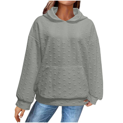 Women's Cozy Oversized Hoodie with Textured Surface NOVAE