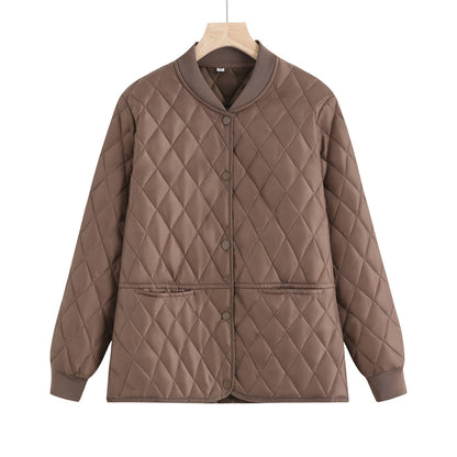 Women's quilted transitional jacket with practical pockets and a modern cut NOVAE
