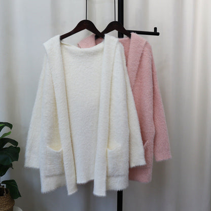 Women's Cozy Cardigan with Long Sleeves and Practical Pockets NOVAE