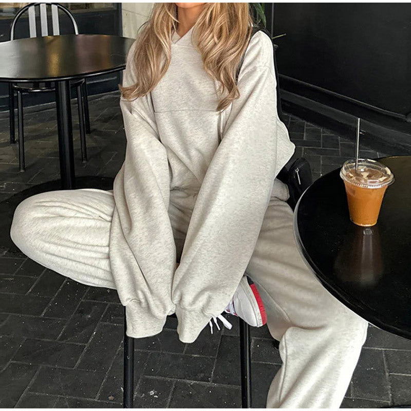 Women's Oversized Hoodie with Elastic Waistband NOVAE