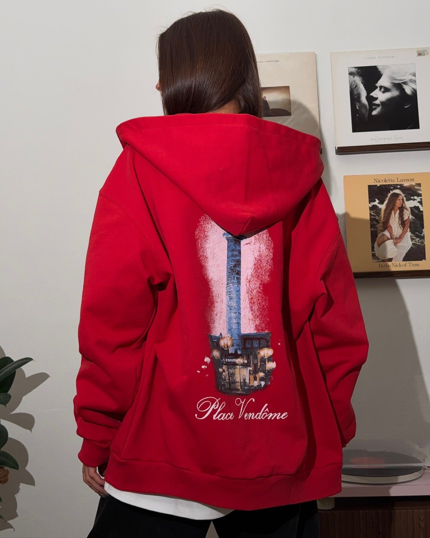 Women's hoodie with creative graphic design and oversized cut NOVAE