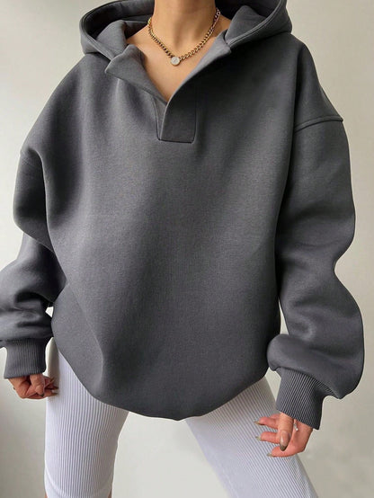 Women's Oversized Hoodie with Unique Collar NOVAE