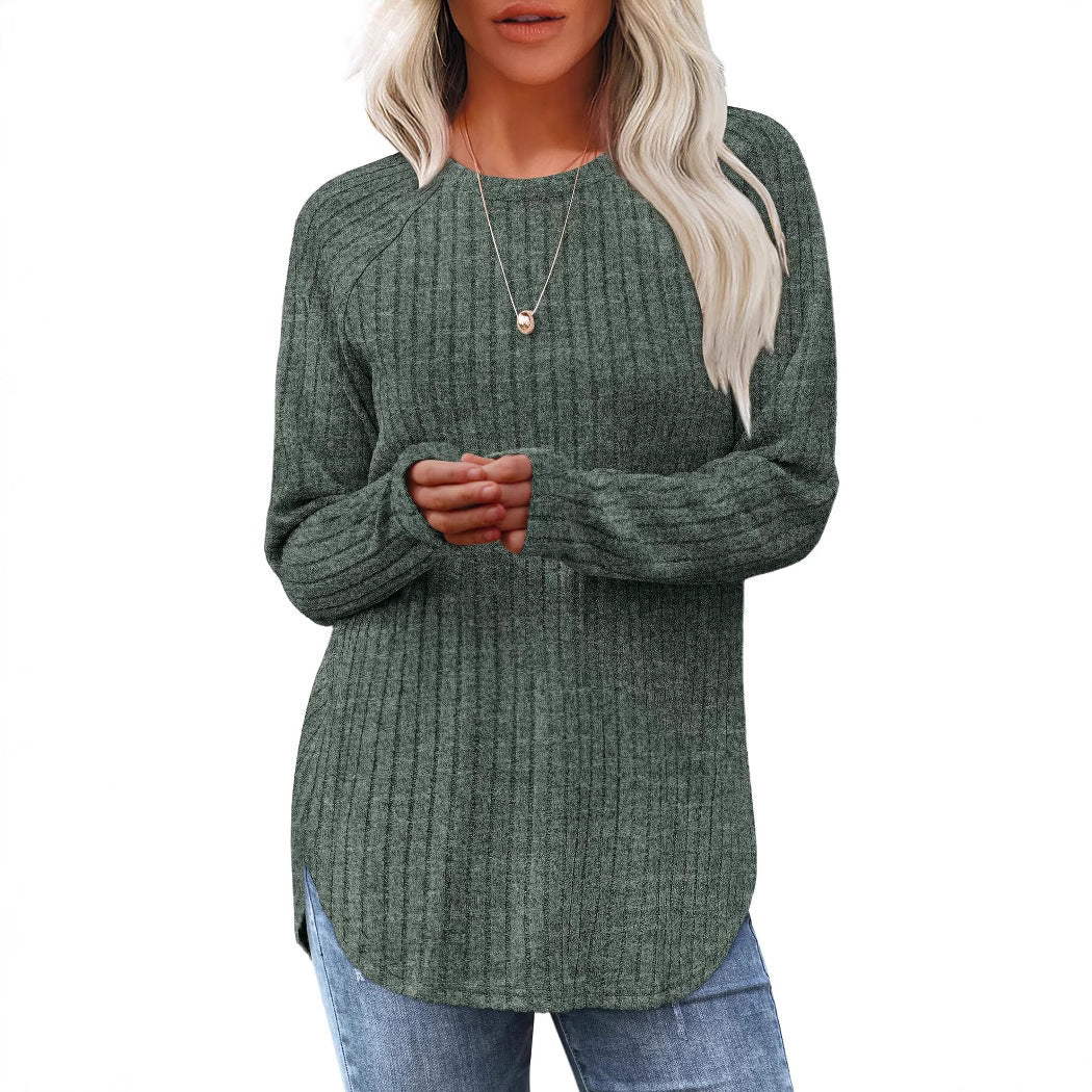 Women's oversized ribbed sweater with a relaxed fit NOVAE