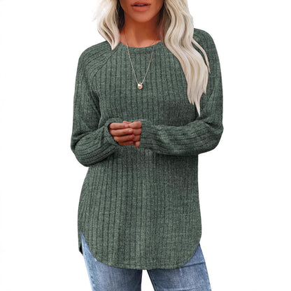 Women's oversized ribbed sweater with a relaxed fit NOVAE