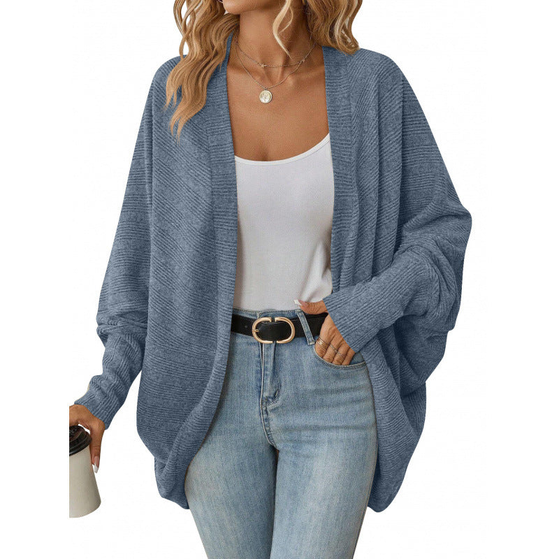 Women's casual cardigan with oversized cut and relaxed sleeves NOVAE