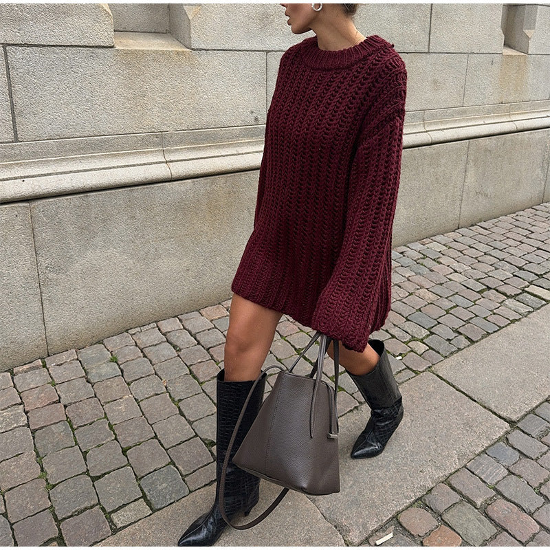 Women's oversized knitted sweater NOVAE