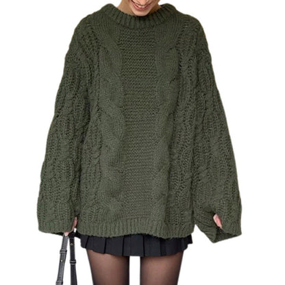 Women's Oversized Cable Knit Sweater NOVAE