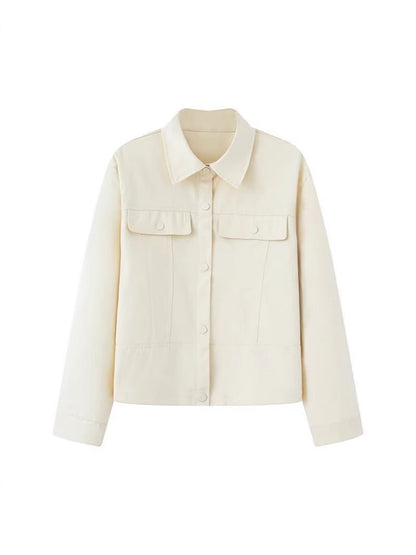 Women's fashionable utility jacket with large pockets and trendy cut NOVAE