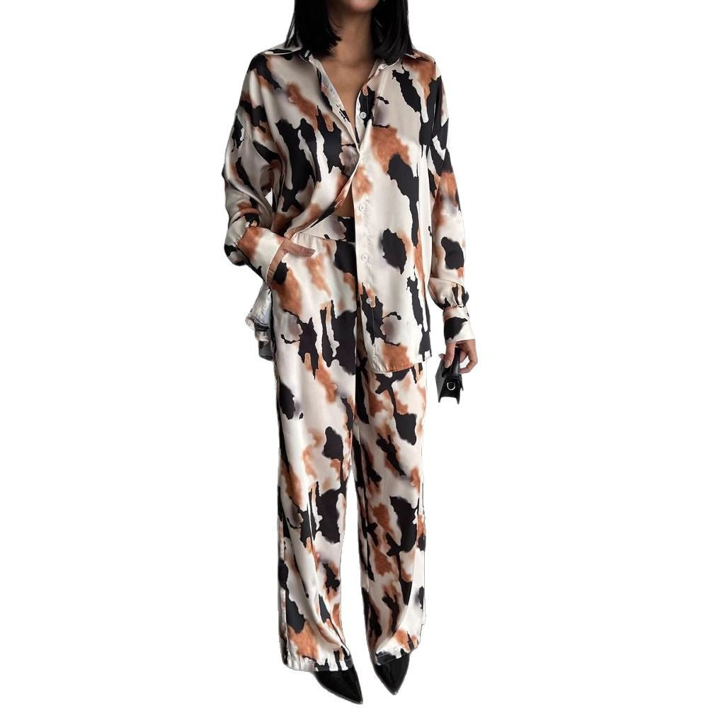 Women's elegant satin blouse NOVAE