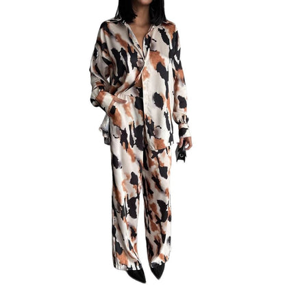 Women's elegant satin blouse NOVAE