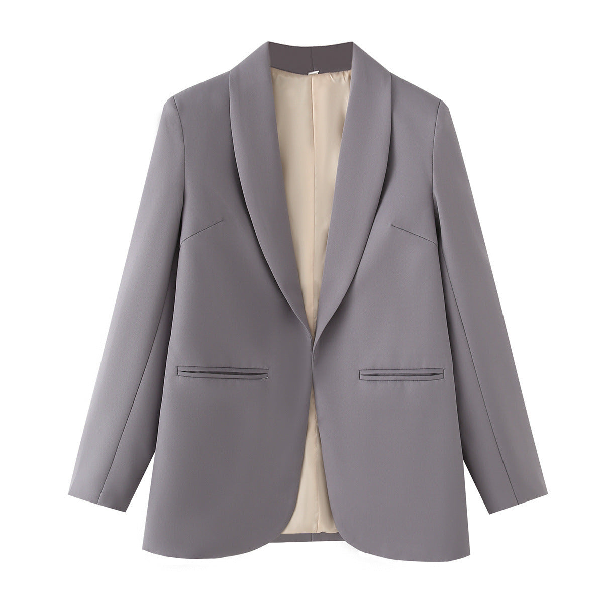 Women's elegant blazer with a modern cut and practical pockets NOVAE