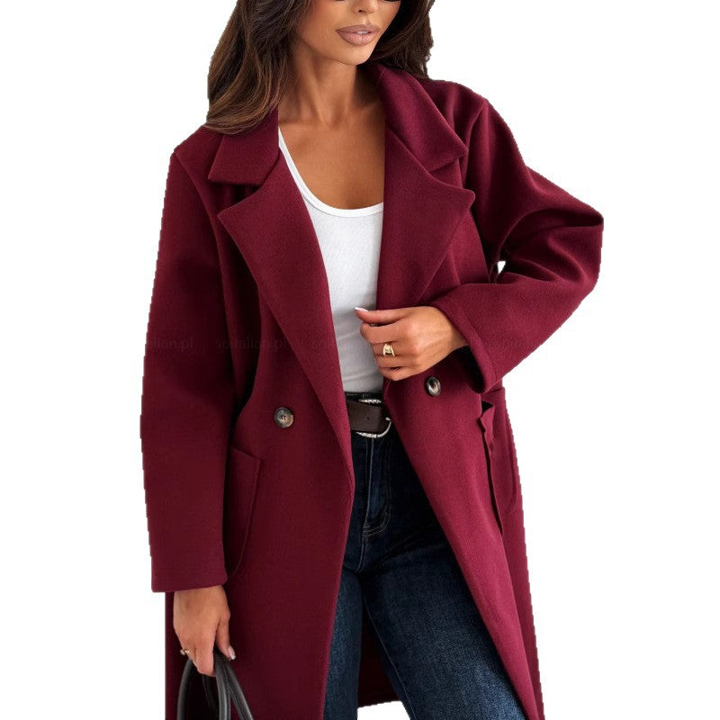 Women's transitional jacket made of soft, warm material with a casual cut NOVAE