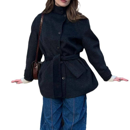 Women's Elegant Transitional Coat with Adjustable Belt NOVAE