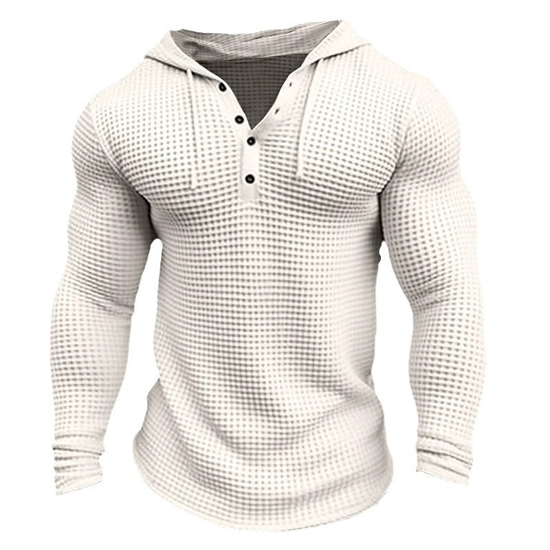 Men's hoodie with structured design and collar NOVAE