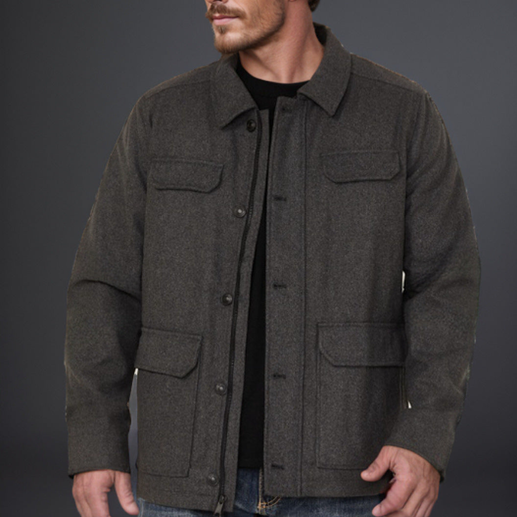 Men's casual flannel jacket NOVAE