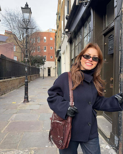 Women's oversized wool jacket NOVAE