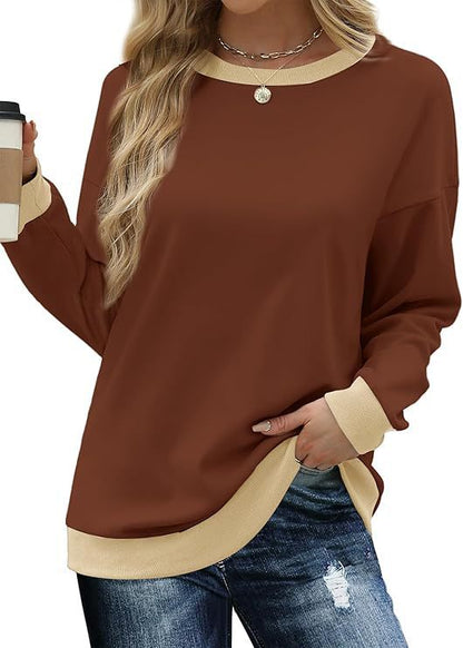 Women's comfortable sweatshirt with raglan sleeves and decorative collar NOVAE
