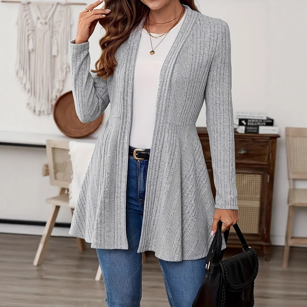 Women's Long Cardigan with Swing Hem NOVAE
